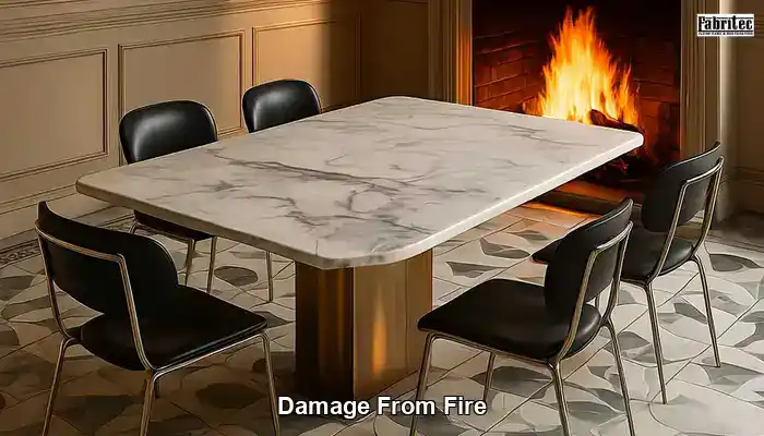 Damage from open flames