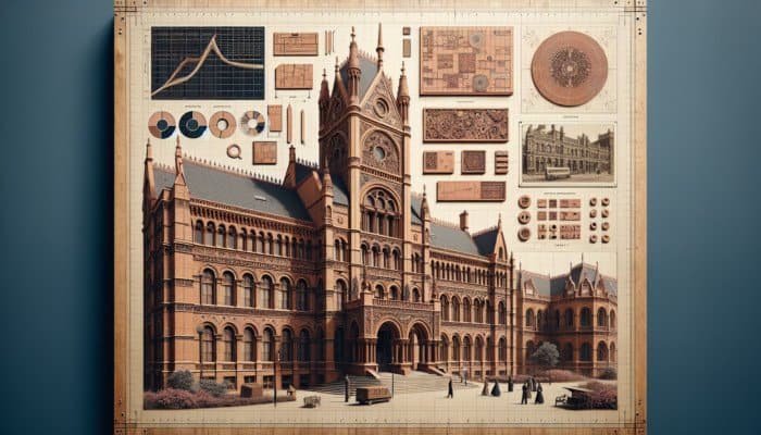 Victorian-era UK architecture with terracotta's rich hues in grand buildings, showcasing ornamental and structural uses.