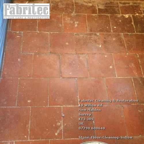 qualified professional stone floor cleaning Sidlow Sidlow