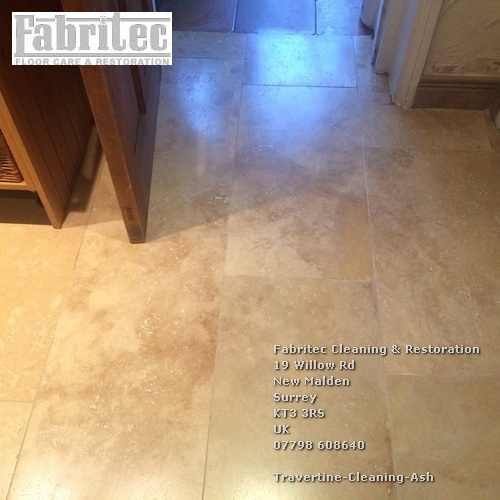 specialist travertine floor cleaning service in Ash Ash
