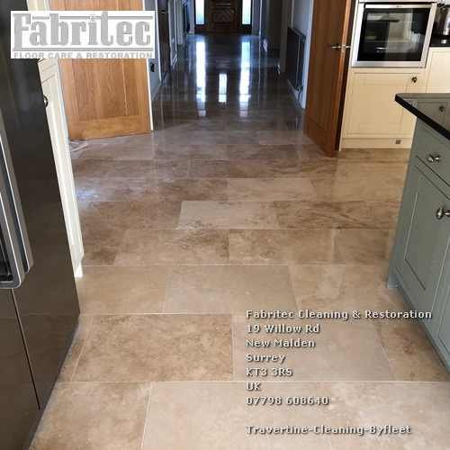 qualified professional travertine floor cleaning service in Byfleet Byfleet