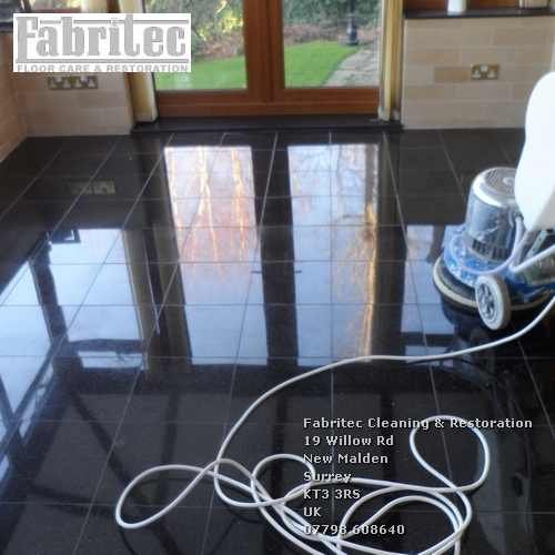 Picture showing the granite polishing work by Fabritec in Surrey