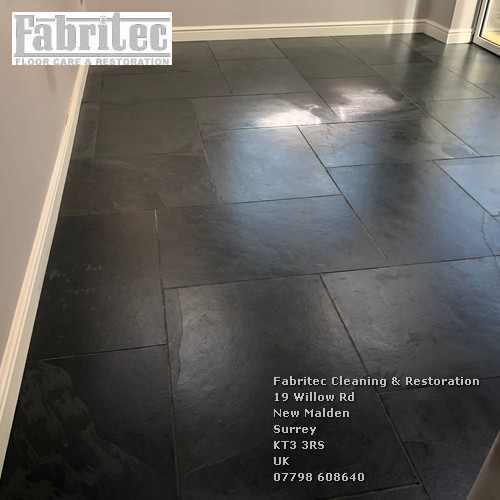 Picture showing slate cleaning and sealing Twickenham by Fabritec, Tile Cleaning Surrey