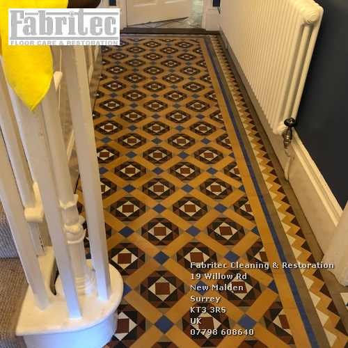 Restoring a Victorian Tiled Hallway Hidden under Carpet - Cleaning and  Maintenance Advice for Victorian Tiled Floors