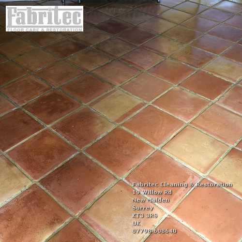 cleaning terracotta tiles service in Hersham by Tile Cleaning Surrey
