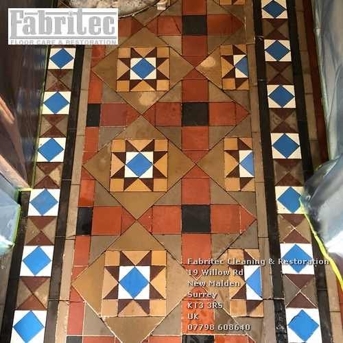 restoring victorian tiles in Walton on Thames