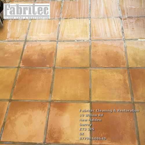 Picture of dull Terracotta tiles in Hersham