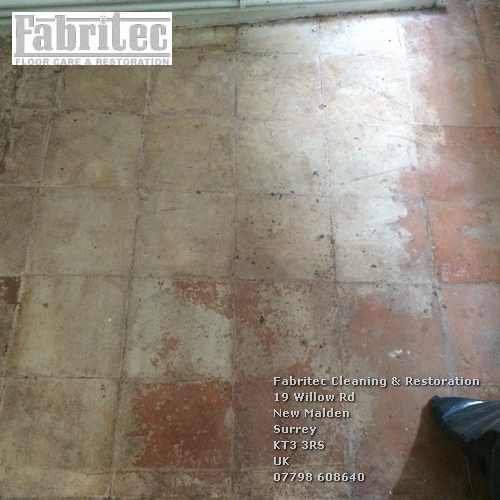 Picture of dull Terracotta tiles in Cobham