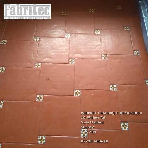 Annoying Terracotta Tiles surface scratching from heavy wear or shifting home furniture in Surrey