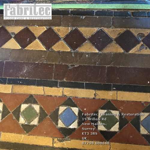 grouting victorian floor tiles in Surrey