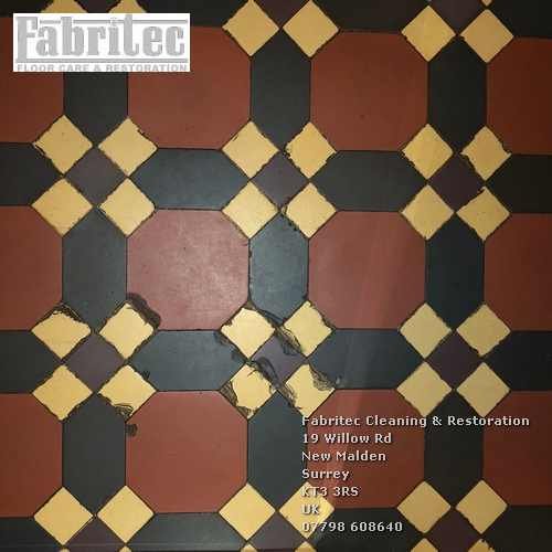 grouting victorian floor tiles in Weybridge