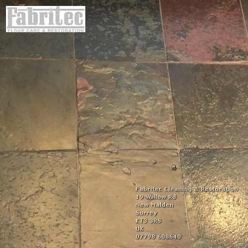 Impregnating sealer on slate tiles services in Banstead