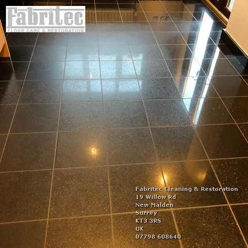 Honing and Polishing Granite floors in Surrey