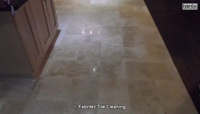 travertine after our grinding and polishing